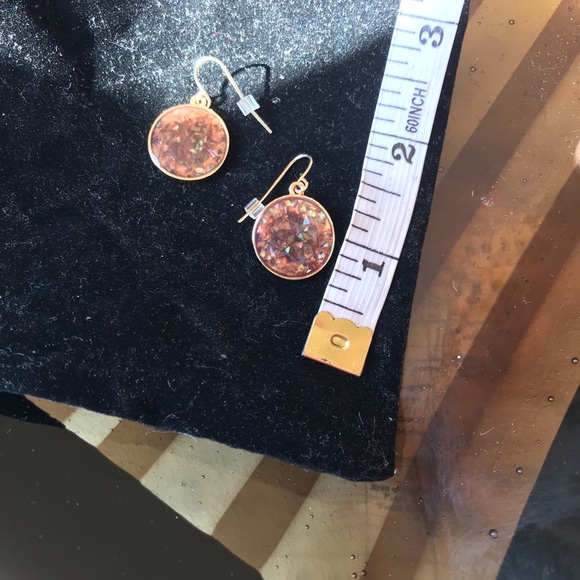 Metallic copper trio necklace + earrings + cuff - Picture 6 of 8